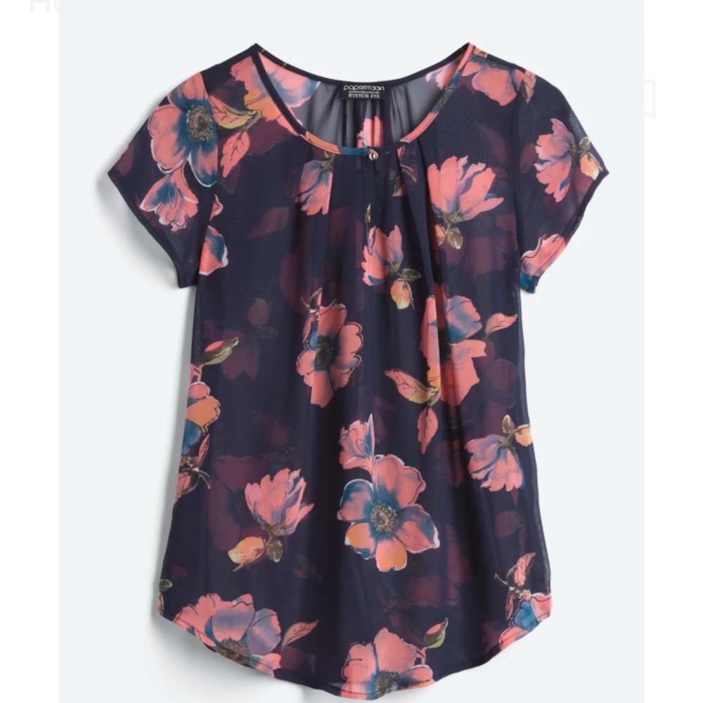 Papermoon Keyhole blouse